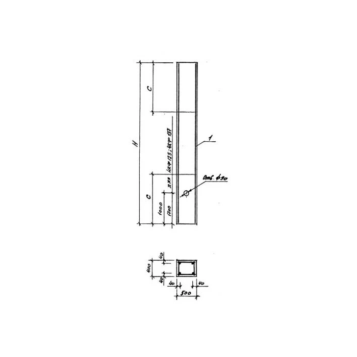 Колонна фахверковая 9Кф 175-1